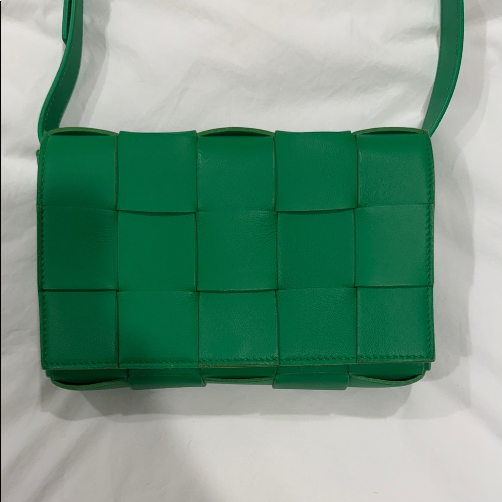 Bottega Veneta Emerald Green Crossbody Bag